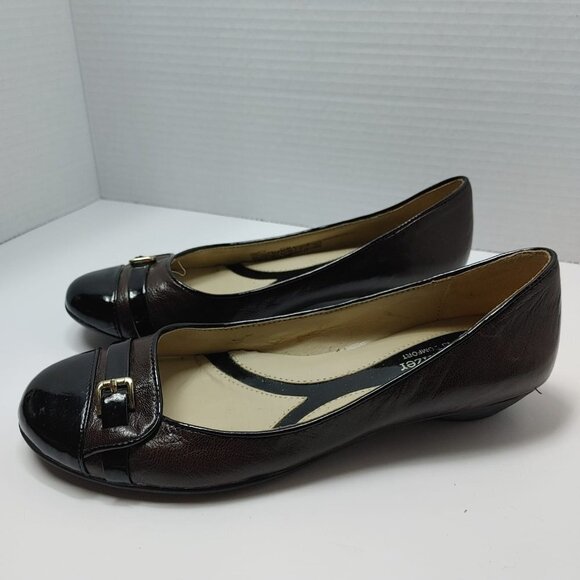 Naturalizer N5 Comfort shoes Brown & Black Women Slip On Shoes Low Heels Flats - Picture 6 of 14
